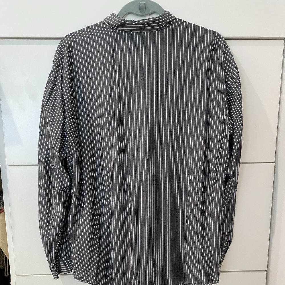 SOLD J.Jill (L) Button down stripe blouse - Picture 3 of 4